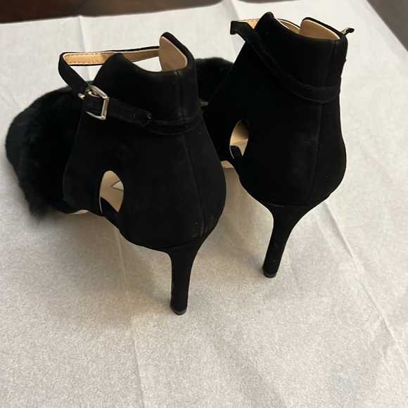 Antonio Melani Kayleigh Ankle Strap Rabbit Fur heels - Picture 3 of 10